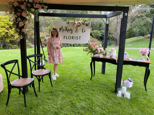 Wedding Hire - Ceremony Signing Table & Chairs